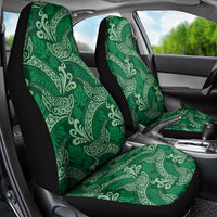 Forest Green Monstera Car Seat Cover Polynesian Tribal Pattern - Polynesian Pride
