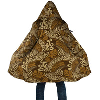 Brown Gold Monstera Cloak Polynesian Tribal Pattern - Polynesian Pride