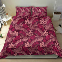 Sweet Pink Monstera Bedding Set Polynesian Tribal Pattern - Polynesian Pride