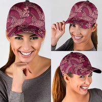 Sweet Pink Monstera Classic Cap Polynesian Tribal Pattern - Polynesian Pride