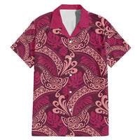 Sweet Pink Monstera Family Matching Mermaid Dress and Hawaiian Shirt Polynesian Tribal Pattern - Polynesian Pride
