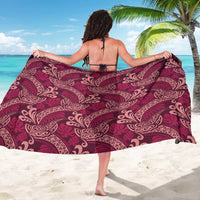 Sweet Pink Monstera Sarong Polynesian Tribal Pattern - Polynesian Pride