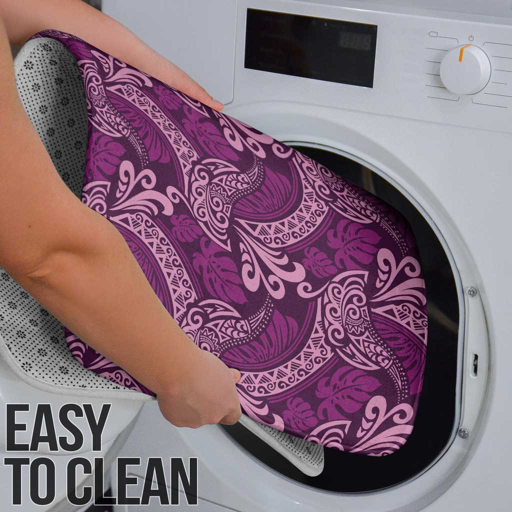 Royal Purple Monstera Bathroom Set Polynesian Tribal Pattern - Polynesian Pride