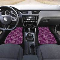 Royal Purple Monstera Car Mats Polynesian Tribal Pattern - Polynesian Pride