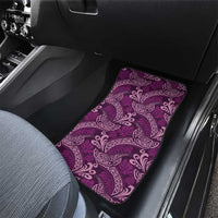 Royal Purple Monstera Car Mats Polynesian Tribal Pattern - Polynesian Pride
