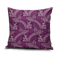 Royal Purple Monstera Pillow Cover Polynesian Tribal Pattern - Polynesian Pride