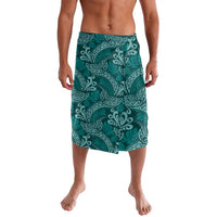 Teal Monstera Lavalava Polynesian Tribal Pattern - Polynesian Pride