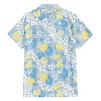 Anthurium Plumeria Lei Pastel Hawaiian Shirt Blue Hawaiian Splendid Palaka