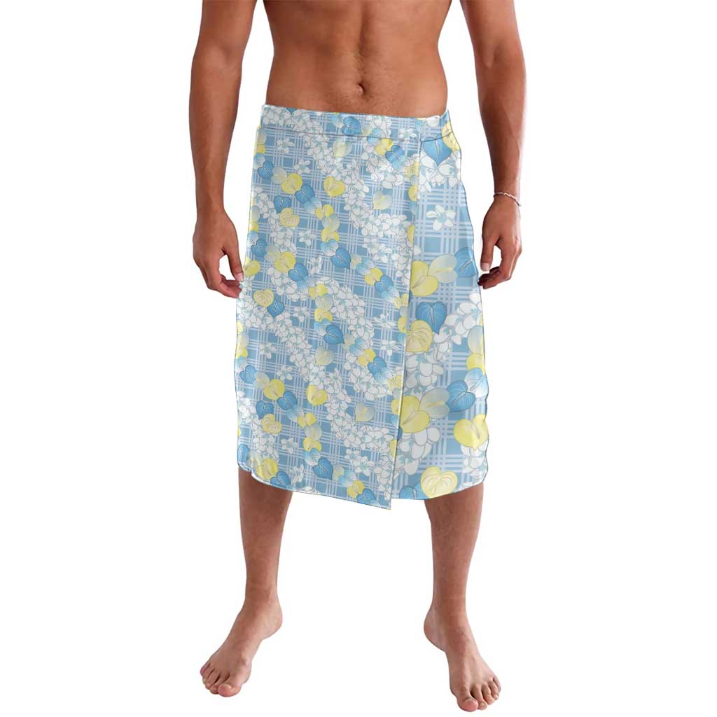 Anthurium Plumeria Lei Pastel Lavalava Blue Hawaiian Splendid Palaka