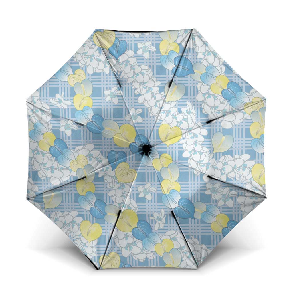 Anthurium Plumeria Lei Pastel Umbrella Blue Hawaiian Splendid Palaka