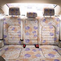 Anthurium Plumeria Lei Pastel Back Car Seat Cover Orange Hawaiian Splendid Palaka