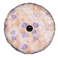 Anthurium Plumeria Lei Pastel Spare Tire Cover Orange Hawaiian Splendid Palaka