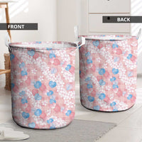Anthurium Plumeria Lei Pastel Laundry Basket Pink Hawaiian Splendid Palaka