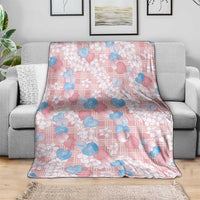 Anthurium Plumeria Lei Pastel Blanket Pink Hawaiian Splendid Palaka