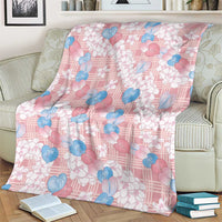 Anthurium Plumeria Lei Pastel Blanket Pink Hawaiian Splendid Palaka