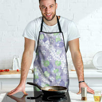 Anthurium Plumeria Lei Pastel Apron Purple Hawaiian Splendid Palaka