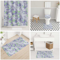 Anthurium Plumeria Lei Pastel Bathroom Set Purple Hawaiian Splendid Palaka LT01 - Polynesian Pride