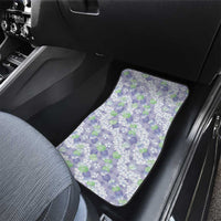 Anthurium Plumeria Lei Pastel Car Mats Purple Hawaiian Splendid Palaka