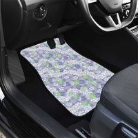 Anthurium Plumeria Lei Pastel Car Mats Purple Hawaiian Splendid Palaka