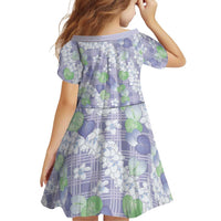 Anthurium Plumeria Lei Pastel Family Matching Long Sleeve Bodycon Dress and Hawaiian Shirt Purple Hawaiian Splendid Palaka LT01 - Polynesian Pride