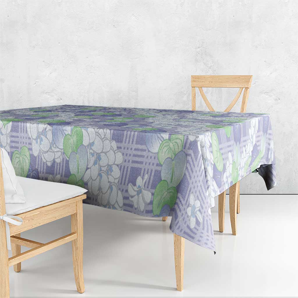 Anthurium Plumeria Lei Pastel Tablecloth Purple Hawaiian Splendid Palaka