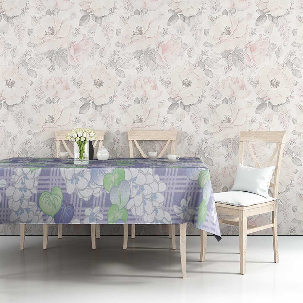 Anthurium Plumeria Lei Pastel Tablecloth Purple Hawaiian Splendid Palaka