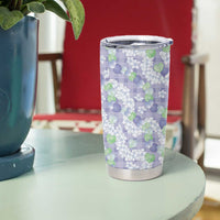 Anthurium Plumeria Lei Pastel Tumbler Cup Purple Hawaiian Splendid Palaka