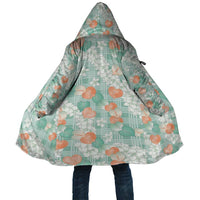 Anthurium Plumeria Lei Pastel Cloak Teal Hawaiian Splendid Palaka