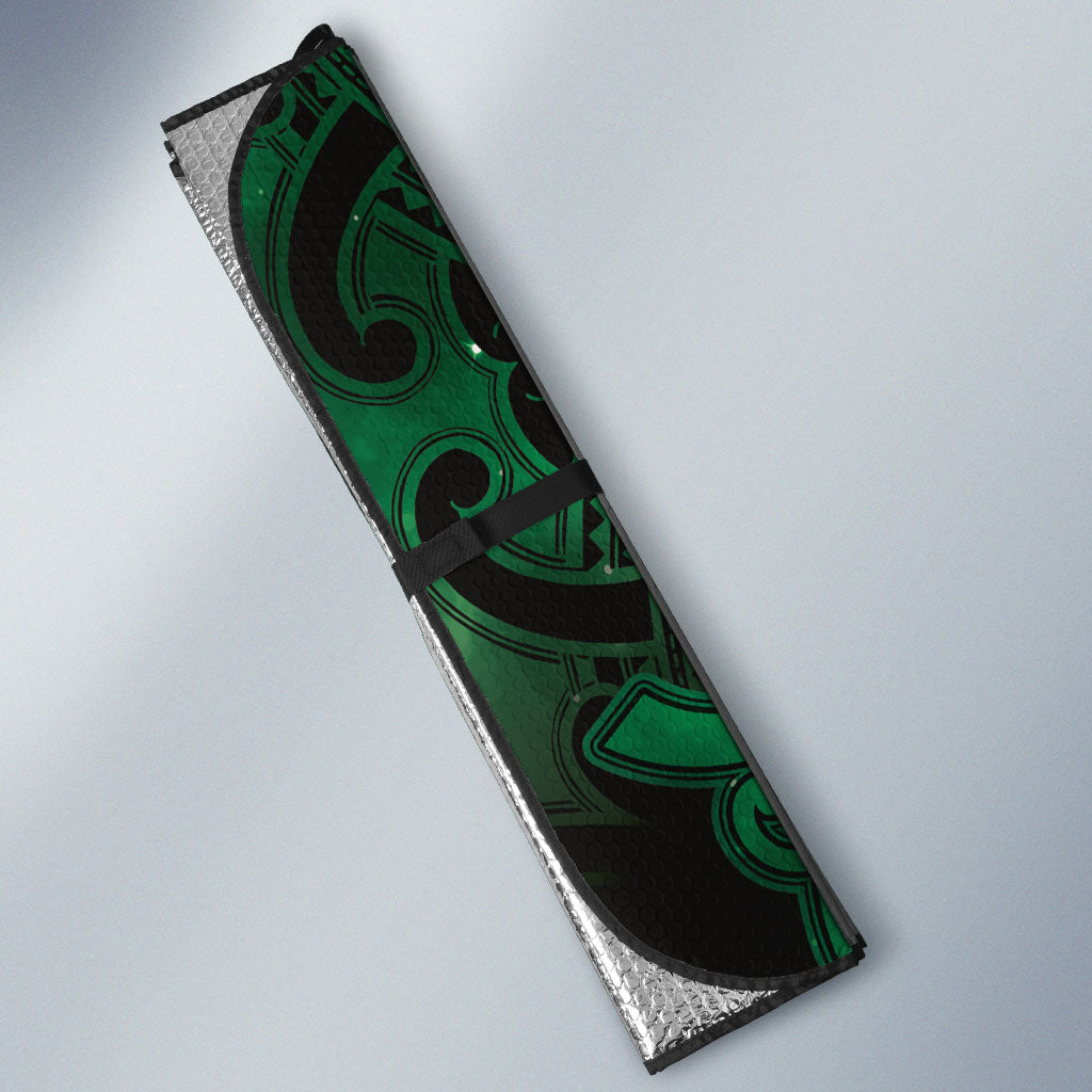Maori Matariki Manaia Kakariki Auto Sun Shade Maori Kowhaiwhai Pattern Galaxy