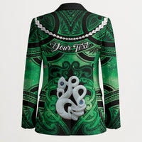 Personalised Maori Matariki Manaia Kakariki Blazer Maori Kowhaiwhai Pattern Galaxy