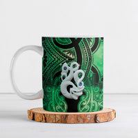 Personalised Maori Matariki Manaia Kakariki Ceramic Mug Maori Kowhaiwhai Pattern Galaxy