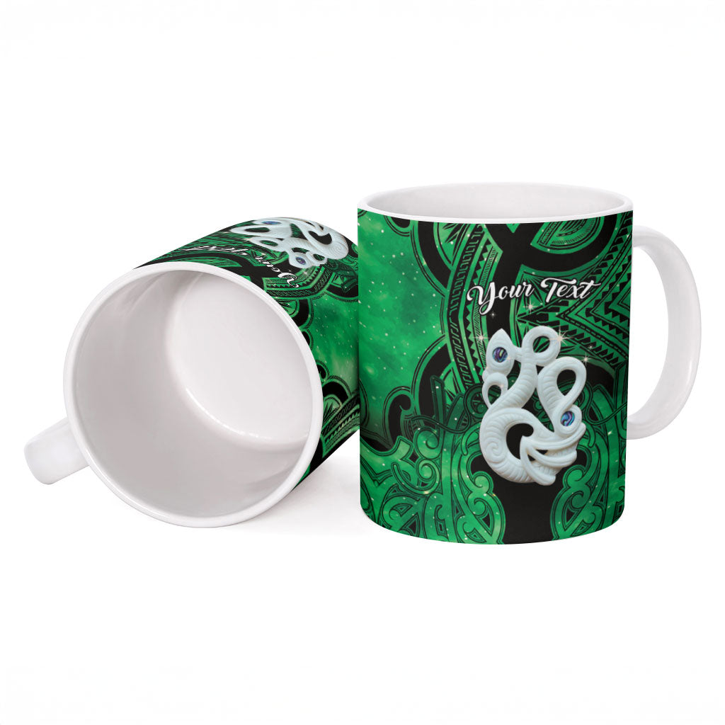 Personalised Maori Matariki Manaia Kakariki Ceramic Mug Maori Kowhaiwhai Pattern Galaxy