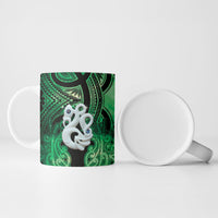 Personalised Maori Matariki Manaia Kakariki Ceramic Mug Maori Kowhaiwhai Pattern Galaxy