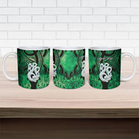 Personalised Maori Matariki Manaia Kakariki Ceramic Mug Maori Kowhaiwhai Pattern Galaxy