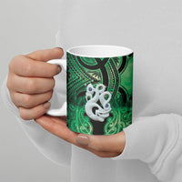 Personalised Maori Matariki Manaia Kakariki Ceramic Mug Maori Kowhaiwhai Pattern Galaxy