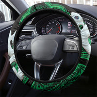 Maori Matariki Manaia Kakariki Steering Wheel Cover Maori Kowhaiwhai Pattern Galaxy