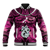 Personalised Maori Matariki Manaia Mawhero Baseball Jacket Maori Kowhaiwhai Pattern Galaxy
