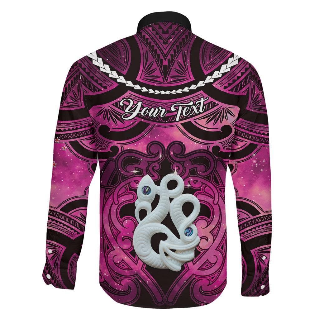 Personalised Maori Matariki Manaia Mawhero Family Matching Summer Maxi Dress and Hawaiian Shirt Maori Kowhaiwhai Pattern Galaxy LT01 - Polynesian Pride