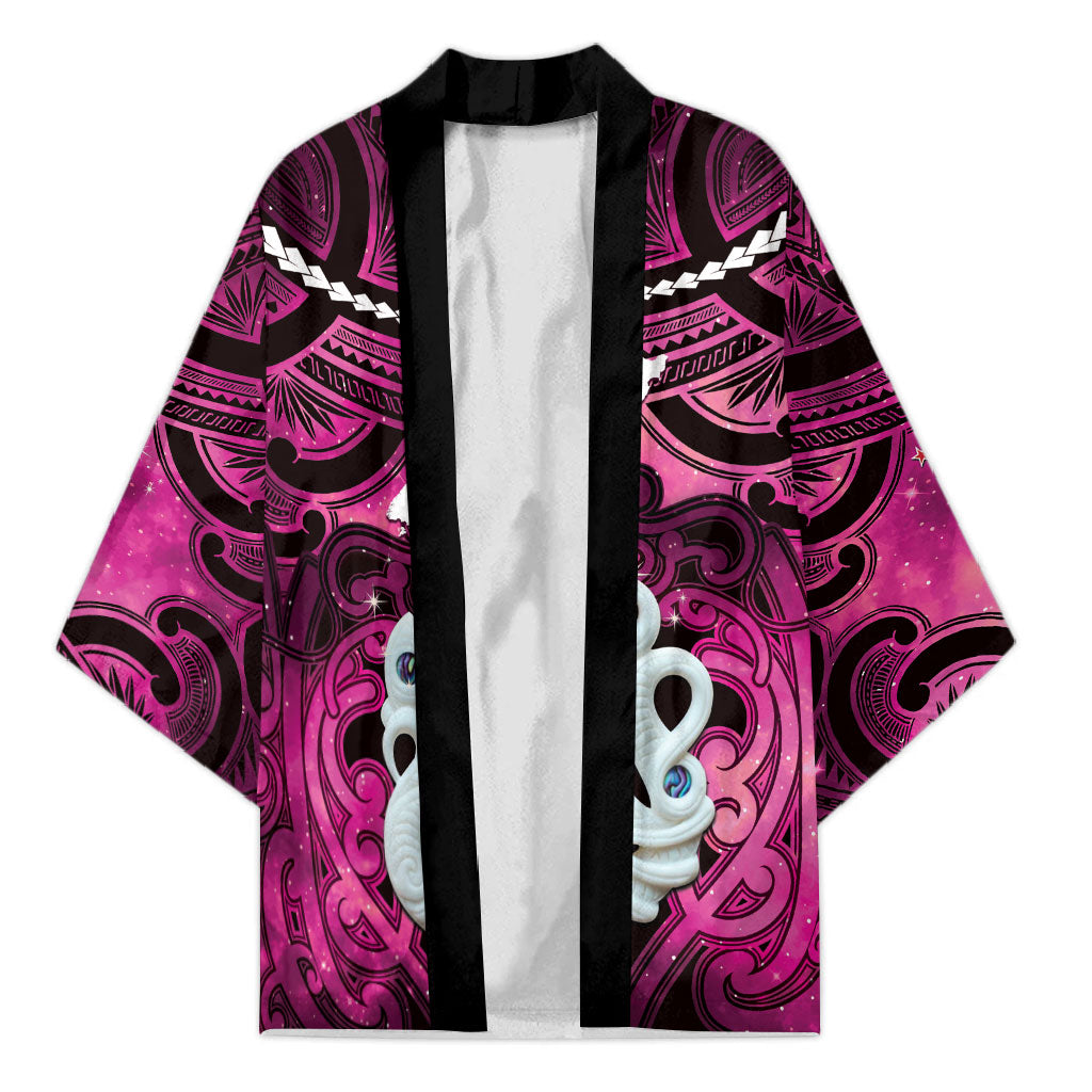 Personalised Maori Matariki Manaia Mawhero Kimono Maori Kowhaiwhai Pattern Galaxy