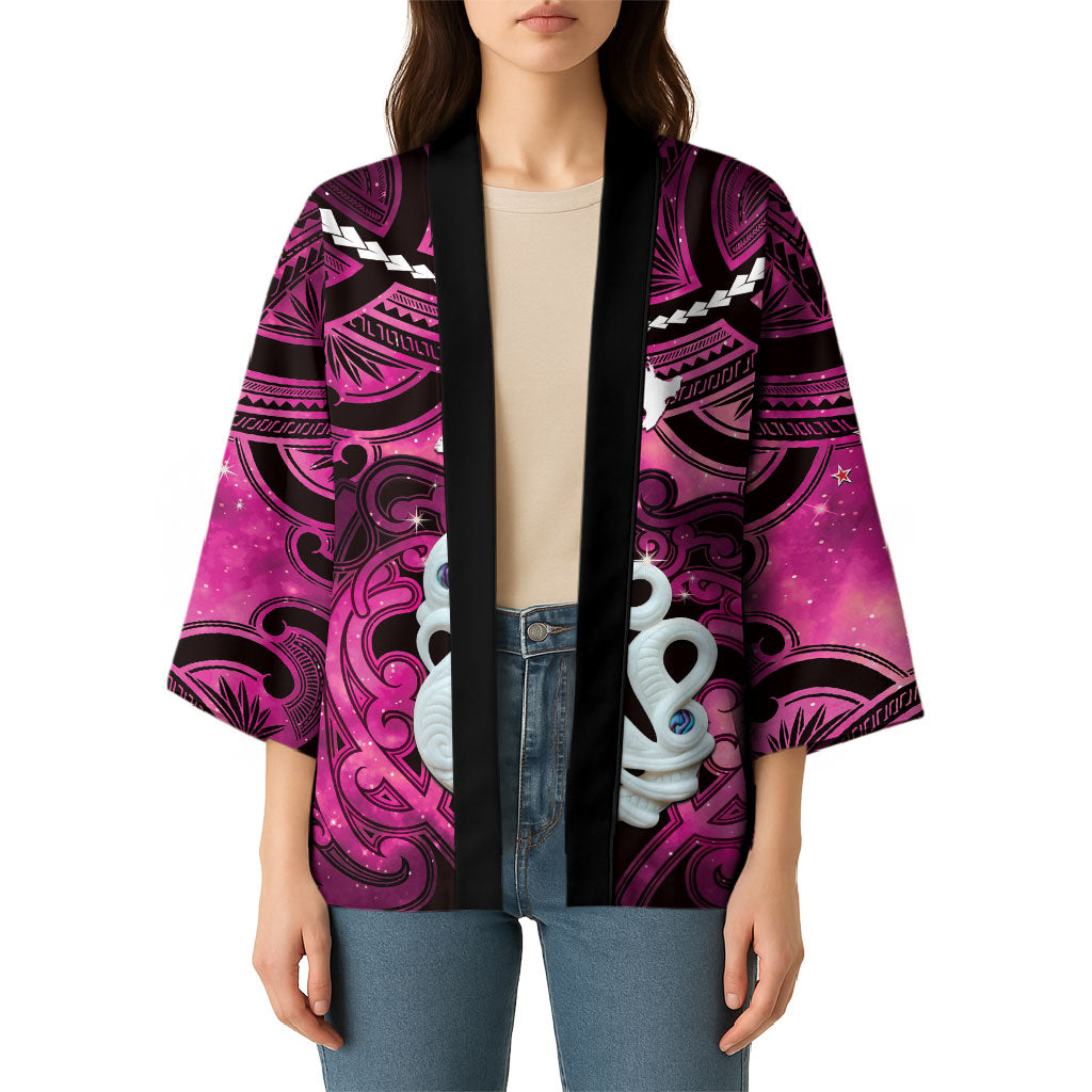 Personalised Maori Matariki Manaia Mawhero Kimono Maori Kowhaiwhai Pattern Galaxy