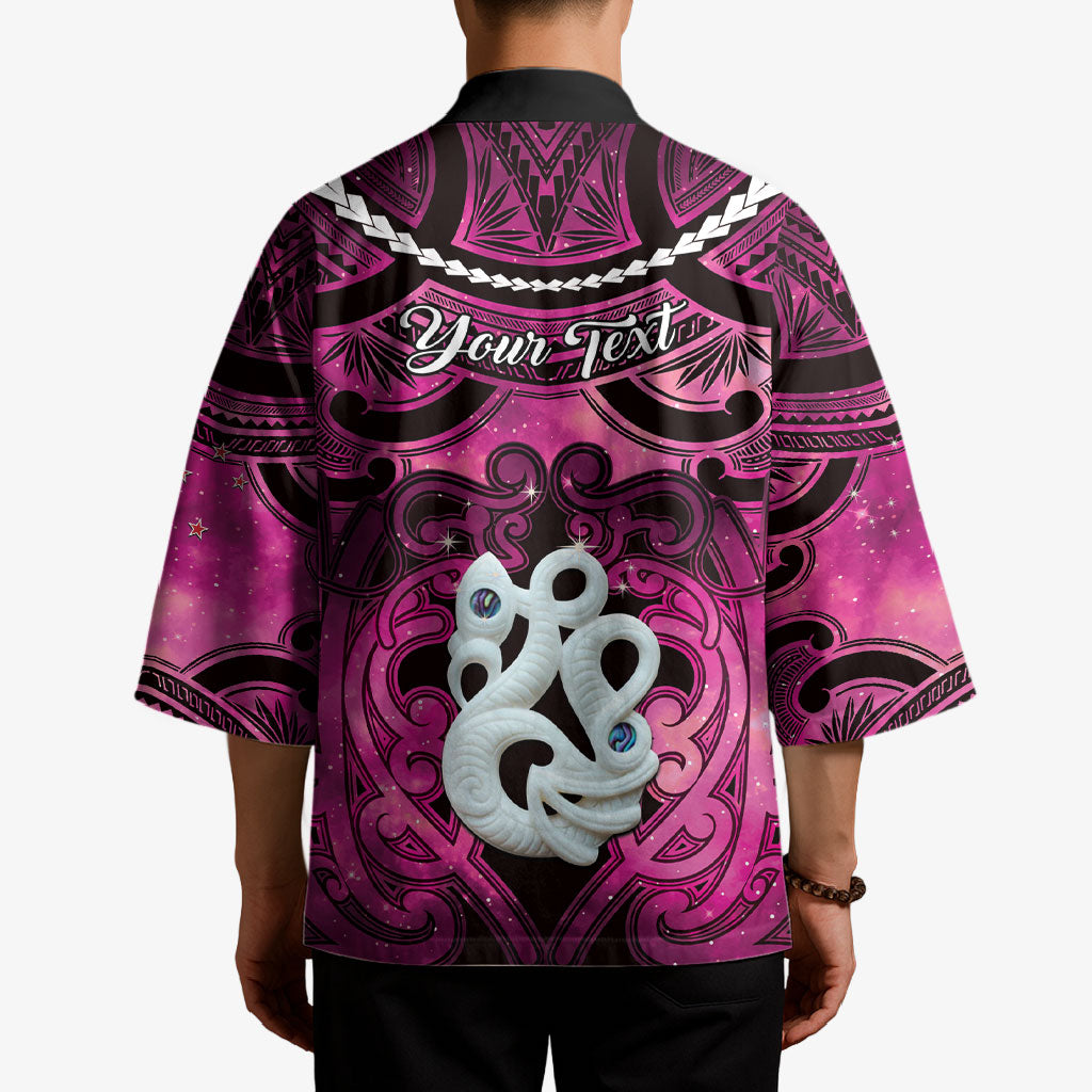 Personalised Maori Matariki Manaia Mawhero Kimono Maori Kowhaiwhai Pattern Galaxy