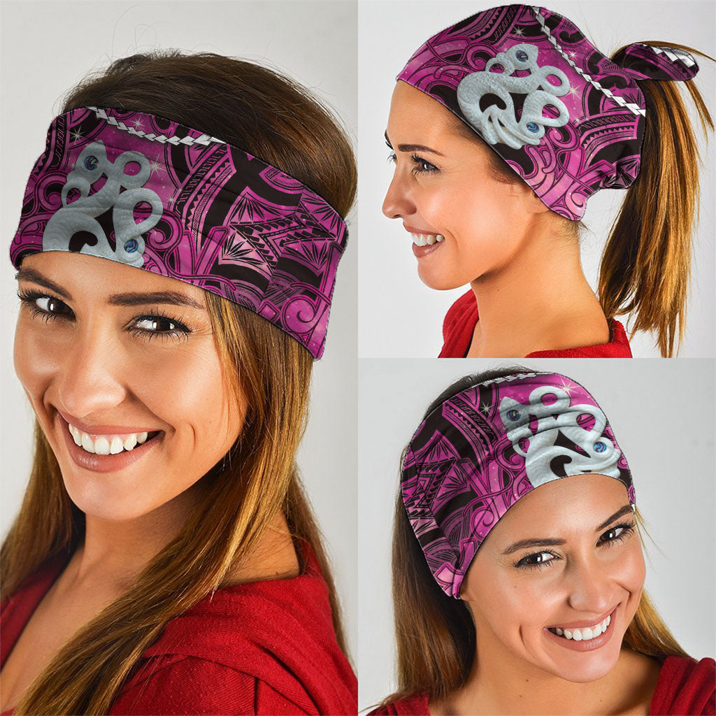 Maori Matariki Manaia Mawhero Neck Gaiter Maori Kowhaiwhai Pattern Galaxy