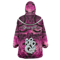 Personalised Maori Matariki Manaia Mawhero Wearable Blanket Hoodie Maori Kowhaiwhai Pattern Galaxy LT01 - Polynesian Pride