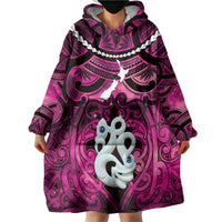 Personalised Maori Matariki Manaia Mawhero Wearable Blanket Hoodie Maori Kowhaiwhai Pattern Galaxy LT01 - Polynesian Pride