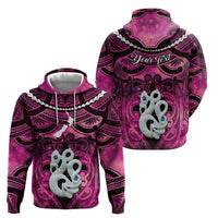 Personalised Maori Matariki Manaia Mawhero Zip Hoodie Maori Kowhaiwhai Pattern Galaxy