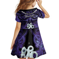 Personalised Maori Matariki Manaia Waiporoporo Family Matching Summer Maxi Dress and Hawaiian Shirt Maori Kowhaiwhai Pattern Galaxy LT01 - Polynesian Pride