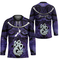 Personalised Maori Matariki Manaia Waiporoporo Hockey Jersey Maori Kowhaiwhai Pattern Galaxy