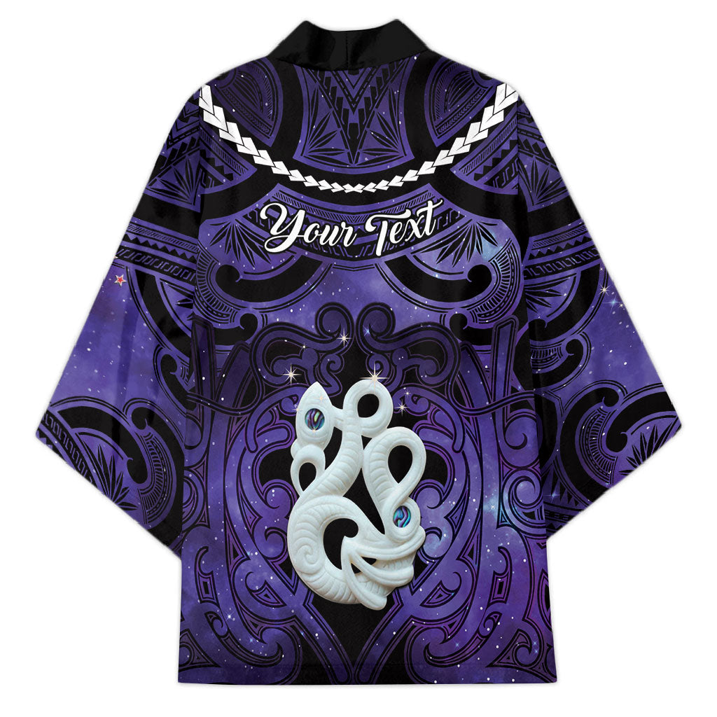 Personalised Maori Matariki Manaia Waiporoporo Kimono Maori Kowhaiwhai Pattern Galaxy