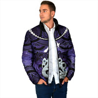 Personalised Maori Matariki Manaia Waiporoporo Padded Jacket Maori Kowhaiwhai Pattern Galaxy LT01 - Polynesian Pride