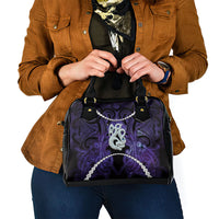 Maori Matariki Manaia Waiporoporo Shoulder Handbag Maori Kowhaiwhai Pattern Galaxy LT01 - Polynesian Pride